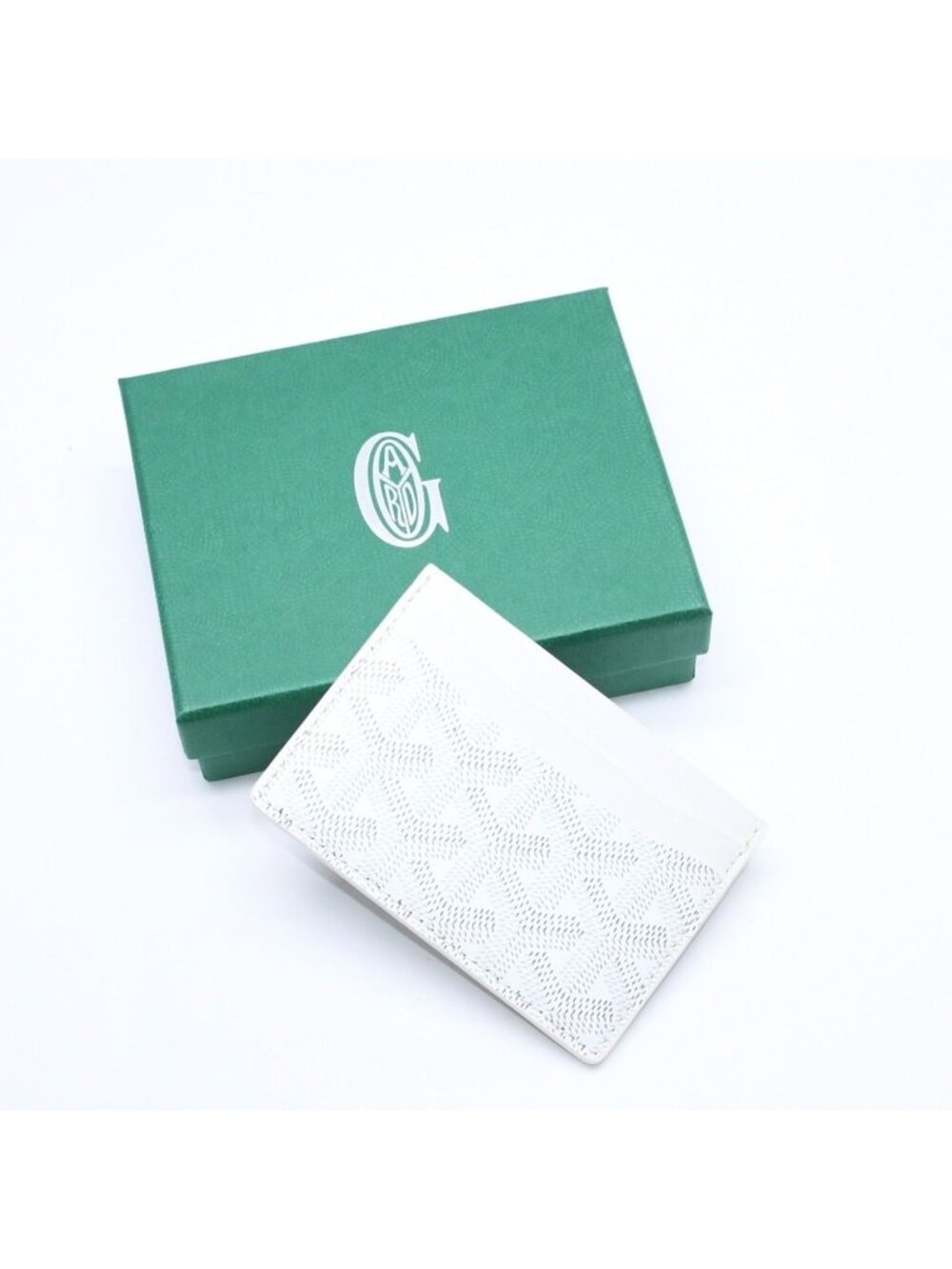 Goyard Saint Sulpice Card Case White Vauzel Calfskin
